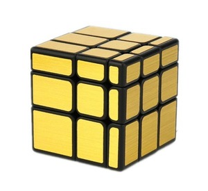 Moyu milong-子供用マジックミラー,3x3x3キューブ(ゴールド),子供用パズルおもちゃ