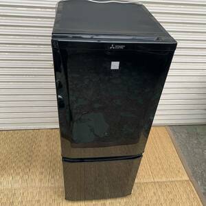C050 三菱 冷蔵庫 2ドア ブラック 家電製品　2019年製　容量146L 一人暮らしサイズ　引き取り歓迎　広島県　MITSUBISHI MR-P15EE-KK