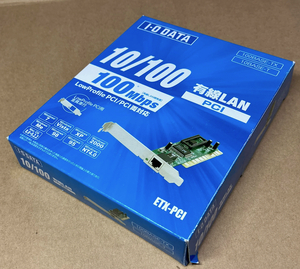 未使用・LANアダプター・I-O DATA・PCI・10M/100M
