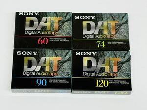 ★【レトロ】SONY ソニー DT-60RA, DT-74RA, DT-90RA,DT120RA DATテープ 未使用品 4本セット 管理番号04011