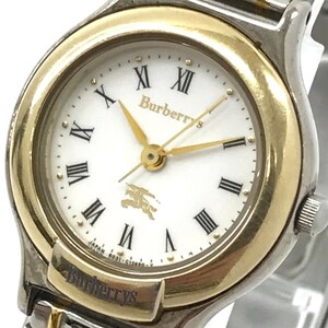 BURBERRYS バーバリー 腕時計 6031-G03626 クオーツ アナログ ラウンド ホワイト シルバー ゴールド ウォッチ レディース おしゃれ CITIZEN