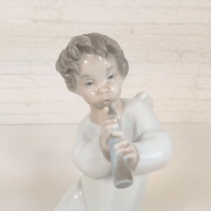 【展示品処分】LLADRO リヤドロ「可愛いフルート」陶器人形 インテリア 置物