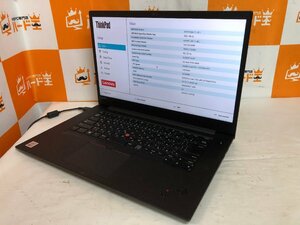 【ハード王】1円～/ノート/Lenovo ThinkPad X1 Extreme 20TKCTO1WW/Corei7-10750H/16GB/ストレージ無/11395-J21