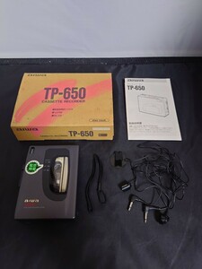 24051214 カセットレコーダー CASSETTE RECORDER アイワ aiwa TP-650 FM ポータブル カセットプレーヤー 家電 箱付き ジャンク品