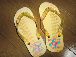 ビーチサンダル◆Bradshan Hawaii◆イエロー◆24.0㎝