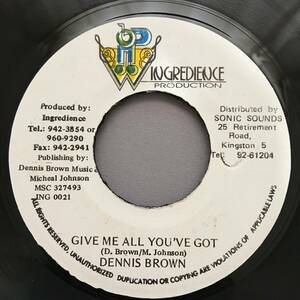 Dennis Brown / Give Me All You