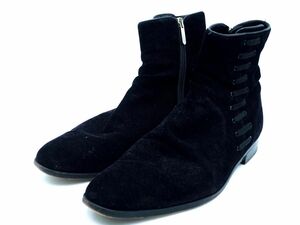 Sergio Rossi セルジオロッシ ショート ブーツ size8（26.5cm位）/黒 ◇■◎ ☆ ead0 メンズ
