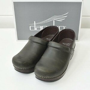 dansko ダンスコ professional oiled pull up moss レザーシューズ 37｜23j1969