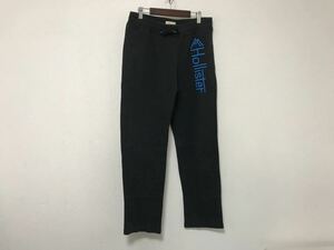 本物ホリスターHollisterコットンイージースウェットパンツアメカジメンズミリタリーサーフワークアメカジ黒ブラックXS