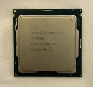 中古デスクトップ用CPU　Intel　CORE　i7-9700　SRG13　3.00GHz