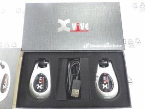 ケーブル不要 簡単にワイヤレスに出来る　Xvive XV-U2 Wireless Guitar System　シルバー　ワイヤレス　ギター　システム