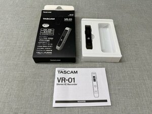 【中古品】TASCAMタスカム ボイスレコーダー VR-01 内蔵メモリ8GB　USBケーブル欠品（管理番号：049109）