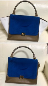 ★CELINE★セリーヌ★トラペーズ★２way★ハンドバック★ショルダーバッグ★トートバッグ★バイカラー★