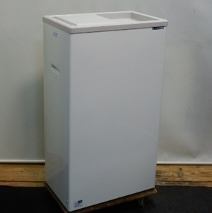 2 2016年製 サンデン 冷凍 ストッカー 46L W49D31H86cm PF-057XF-B 25kg 冷凍庫 アイス フリーザー