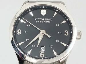 VICTORINOX アライアンス V241473 腕時計 ビクトリノックス 黒文字盤 銀時字 クォーツ メンズ
