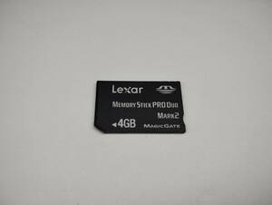4GB　Lexar　メモリースティックプロデュオ　MEMORY STICK PRO DUO フォーマット済み　メモリーカード