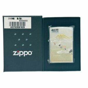 【Zippo/ジッポー】オイルライター 未使用品 和板 鶴 富士★45506