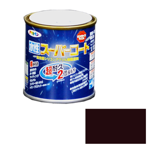 多用途 水性スーパーコート アサヒペン 塗料・オイル 水性塗料1 1/12L コゲチャ