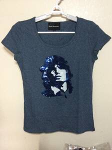 ダルタンボナパルト (Dartin Bonaparto) ブルーミックスシャツ MICK ブルー＆ホワイトスパンコール サイズ : L