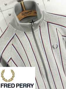 XS FREDPERRY トラックジャケット　FRED PERRY　フレッドペリー　ストライプ　ジャケット　