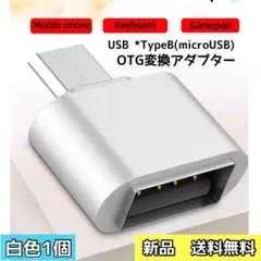 新品 OGT 変換 アダプター 白色 1個 USB 2.0 マイクロUSB