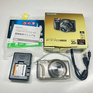 1円〜 3M FUJIFILM 富士フイルム デジタルカメラ FinePix F770EXR ファインピクセル バッテリー付き 通電確認済み シルバーカラー EXR 