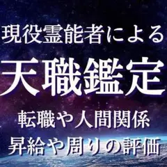 現役霊能者による天職鑑定占い/転職・人間関係・金運・仕事・就職【初回限定価格】