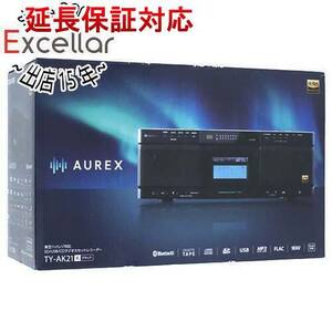 【新品訳あり(箱きず・やぶれ)】 TOSHIBA SD/USB/CDラジオカセットレコーダー AUREX TY-AK21(K) ブラック [管理:1100055576]