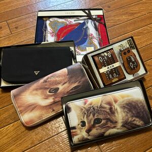 セリーヌスカーフ、アルビオン財布、猫財布、博多錦、未使用品