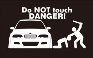 送料無料!!Do NOT Touch☆BMWステッカー☆E46