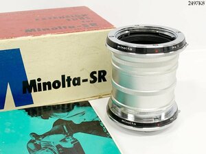 ★minolta-SR ミノルタ NO.1 NO.2 エクステンションチューブ 中間リング 一眼レフ カメラ アクセサリー 箱付 2497K8-10