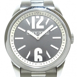 BVLGARI(ブルガリ) 腕時計 ソロテンポ ST37S メンズ SS シルバー×黒