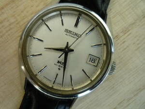 ☆ SEIKO キングセイコー・ハイビート 56KS 5625-7110 HI-BEAT デイト メンズ 自動巻腕時計 1972年製 新品革ベルト 各機能確認済