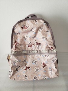 新品 LeSportsac DISNEY Bambi バンビ とんすけ BASIC BACKPACK THUMPIN AROUND リュックサック バックパック レスポートサック ベージュ　