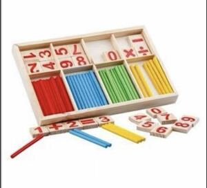 計算スティック　算数　計算　ブロック　棒　カラフル　木製　知育玩具　おもちゃ