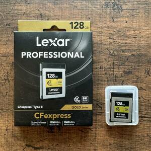 LEXAR CFexpressカード type B Professional 1000MB GOLD シリーズ128GB SDカード