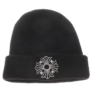 CHROME HEARTS クロムハーツ WOOL WATCH CAP CHプラス刺繍 ビーニーニット 帽子 キャップ ブラック