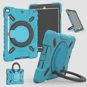送料無料★NLR FUN 4層耐衝撃ケース iPad Air 2 9.7インチ キックスタンド/ハンドル付き (青い)