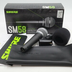 SHURE SM58 シュア ダイナミックマイク 音響機器 元箱付き 動作未確認