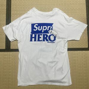 美品 Supreme 22SS Supreme Antihero Dog Tee シュプリーム アンタイヒーロー ドッグ 犬 Tシャツ White ホワイト 白L Large