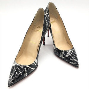 【ほぼ未使用】クリスチャンルブタン Christian Louboutin kate 85 パンプス 36 23.5cm エナメル 9cm ヒール