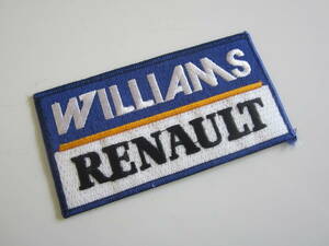 ビンテージ WILLIAMS ウィリアムズ RENAULT ルノー F1 レーシング ワッペン/自動車 バイク オートバイ スポンサー 213