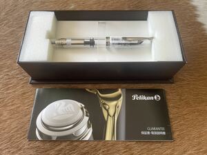 新品未使用 Pelikan ペリカン 万年筆 SOUVERAN スーベレーン デモンストレーター M805 ペン先18C－750M M ケース 保証書 タグ付き