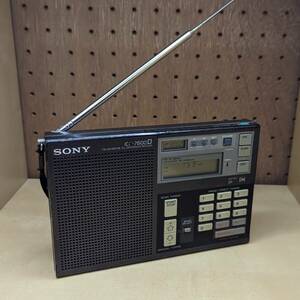 （AC付）SONY ソニー ポータブルラジオ　PLLシンセサイザーレシーバー　ICF-7600D シンセサイザー　レシーバー ラジオ FM LW MW SW