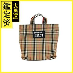 BURBERRY　バーバリー　バッグ　ヴィンテージチェック　２wayバッグ　ベージュ　キャンバス　2143500275474　【200】