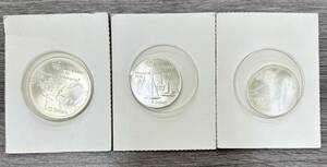 【DK 23530】1976年 カナダ モントリオールオリンピック 銀貨 5ドル 2枚 10ドル 1枚 計3枚 硬貨 五輪 貨幣 メダル 現状品