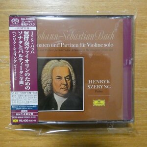 4988031199015;【2SACDSHM仕様/シングルレイヤー】シェリング / J・S・バッハ：無伴奏ヴァイオリンのためのソナタとパルティータ(全曲)