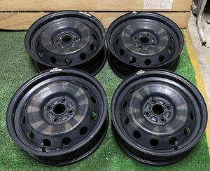 スチールホイール　LA2 15インチ　15x5J 40 WILD B LP1424 PCD100 4穴　ハブ約54mm 4本セット