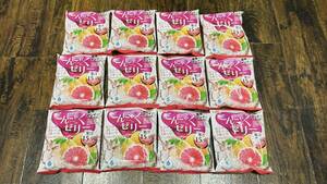 柑橘の饗宴 ピンクグレープフルーツのみずみずしいこんにゃくゼリー6個×12袋-M091