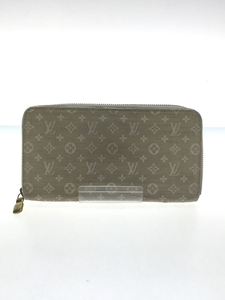 LOUIS VUITTON◆ジッピー・ウォレット_モノグラム・ミニラン_/キャンバス/GRY/レディース/M95310/CA0057